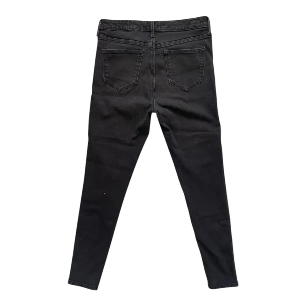 Skinny Jeans Broadway High‎ Rise Side Stripe Stretchy Black by Skinny Girl 29/8